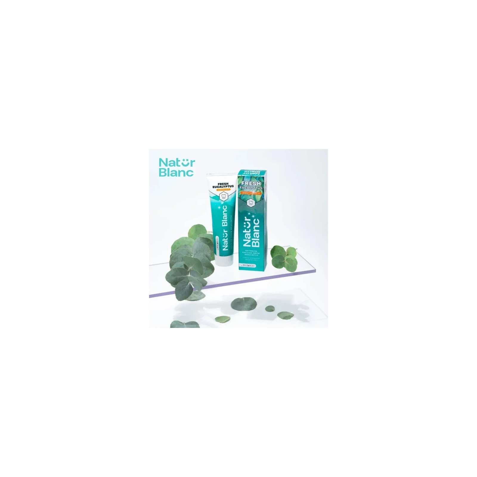 SYLVECO Natur Blanc pasta do zębów wrażliwych Fresh Eucalyptus 100ml 