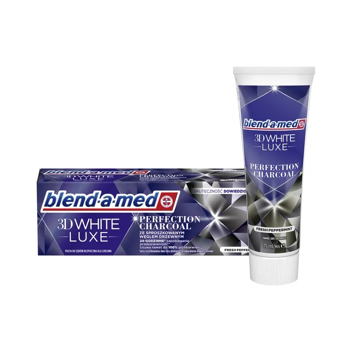 BLEND-A-MED 3d White Luxe pasta do zębów Perfection Charcoal 75ml 