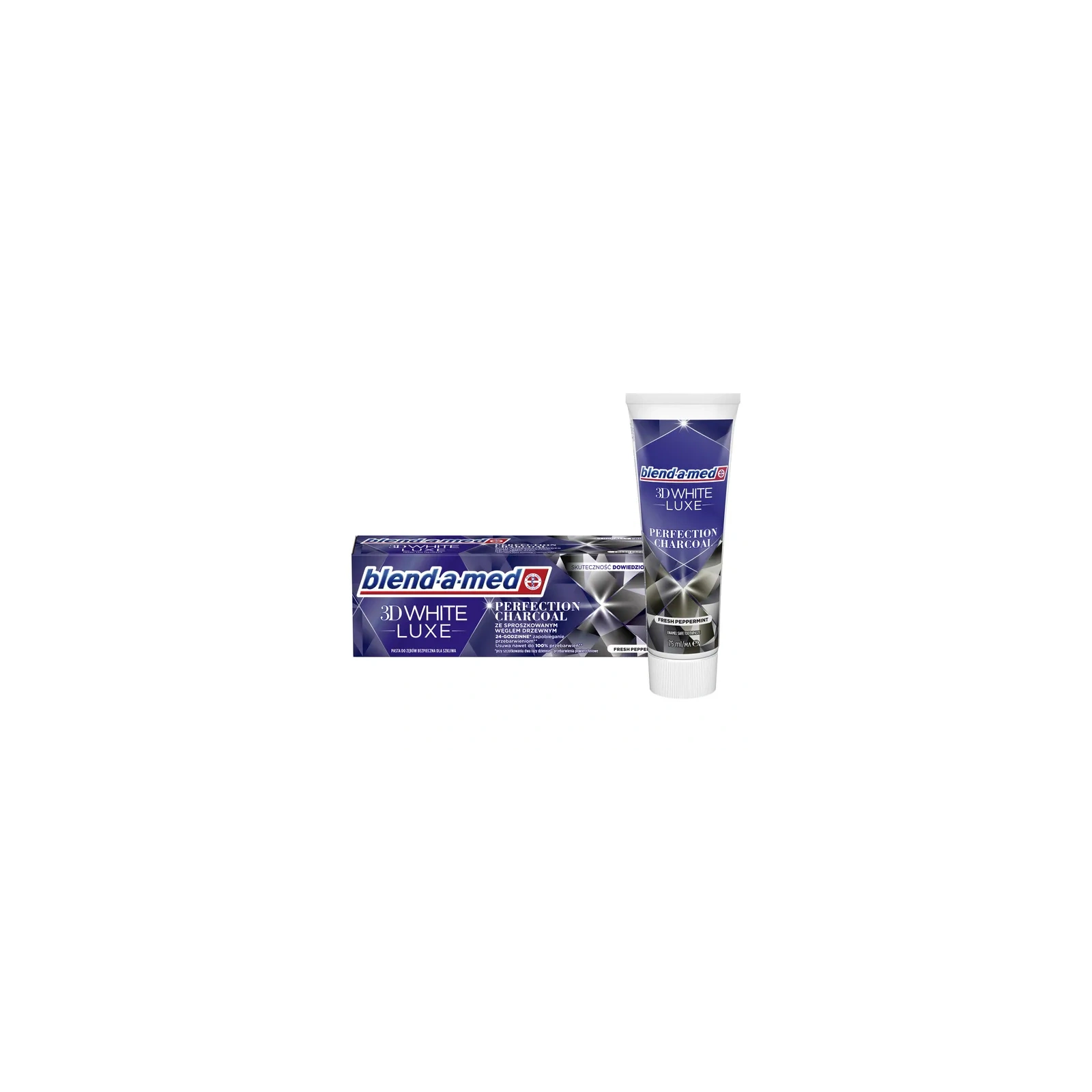 BLEND-A-MED 3d White Luxe pasta do zębów Perfection Charcoal 75ml 