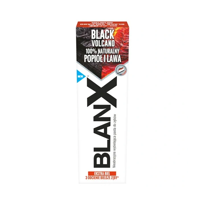 BLANX Black Volcano pasta do zębów wybielająca z popiołem i lawą wulkaniczną 75ml