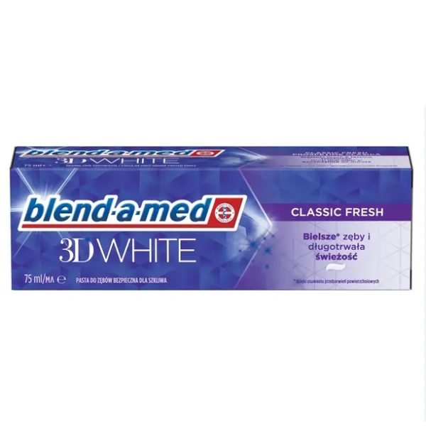 BLEND-A-MED 3D White pasta do zębów Classic Fresh 75ml