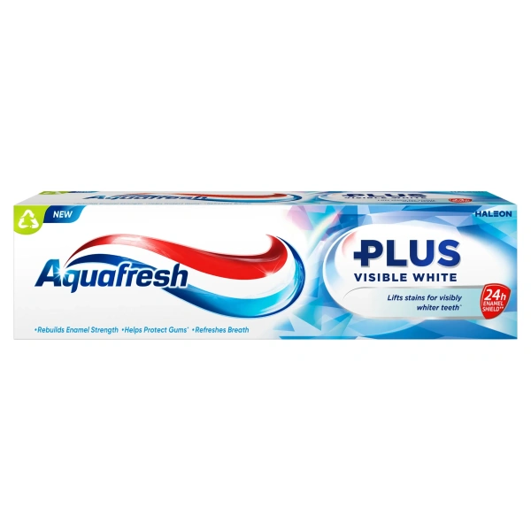 AQUAFRESH Plus Visible White pasta do zębów z fluorem 75ml