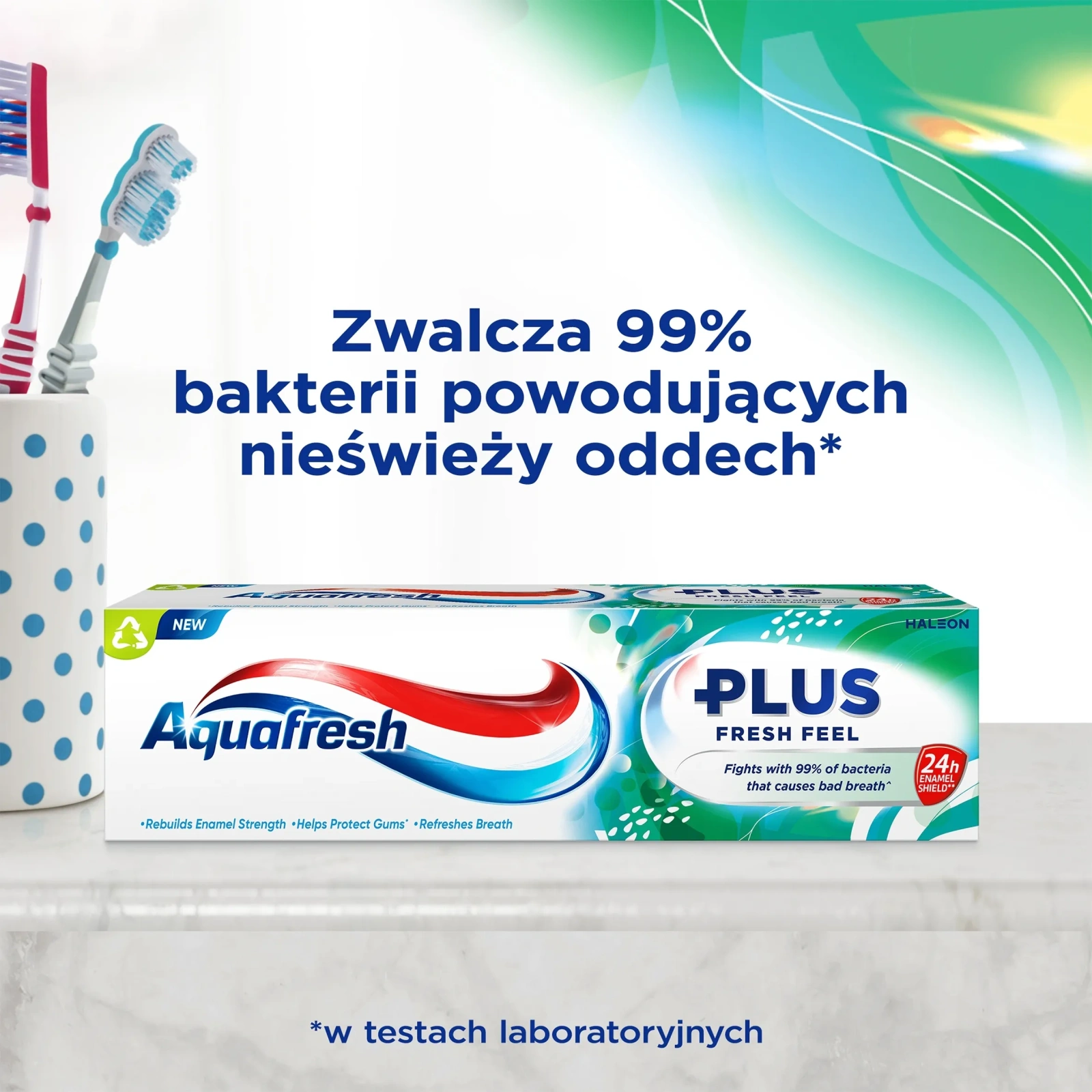 AQUAFRESH Fresh Feel pasta do zębów z fluorkiem odświeżająca 75ml