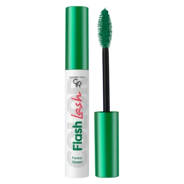 GOLDEN ROSE Flash Lash Colered kolorowa mascara  02 Forest Green 9ml