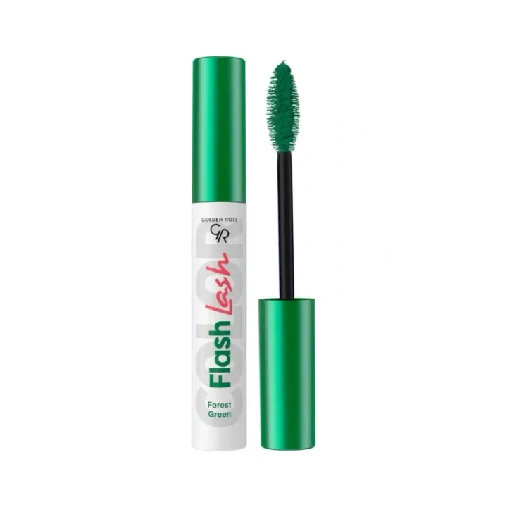 GOLDEN ROSE Flash Lash Colered kolorowa mascara  02 Forest Green 9ml
