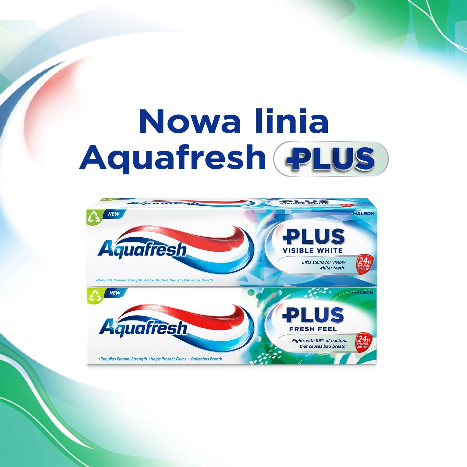 AQUAFRESH Fresh Feel pasta do zębów z fluorkiem odświeżająca 75ml