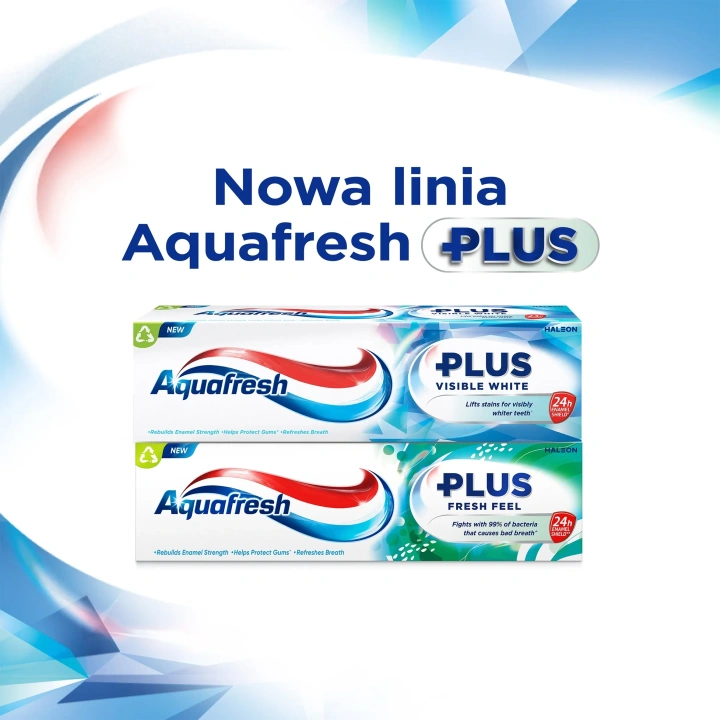 AQUAFRESH Plus Visible White pasta do zębów z fluorem 75ml
