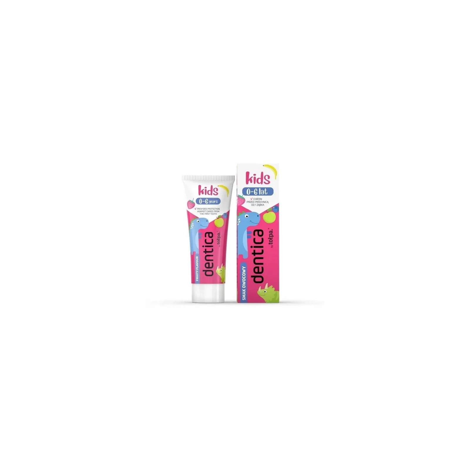 TOŁPA Dentica Kids pasta do zębów owocowa 0-6 lat 50ml