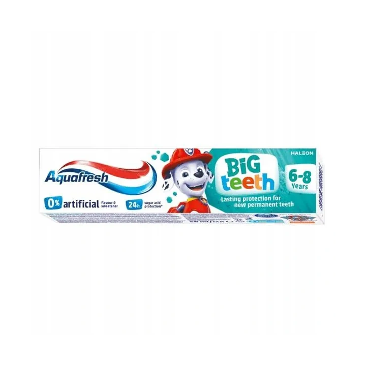 AQUAFRESH Big Teeth pasta do zębów dla dzieci 6-8 lat Psi Patrol 50ml 