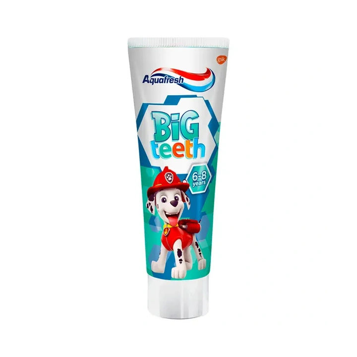 AQUAFRESH Big Teeth pasta do zębów dla dzieci 6-8 lat Psi Patrol 50ml