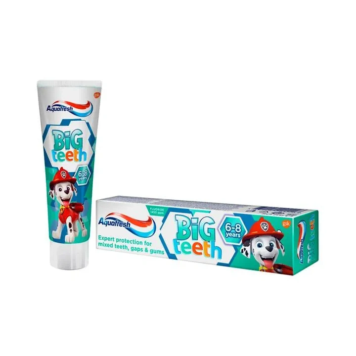 AQUAFRESH Big Teeth pasta do zębów dla dzieci 6-8 lat Psi Patrol 50ml