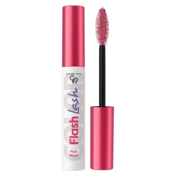 GOLDEN ROSE Flash Lash Colered kolorowa mascara 05 Pink Blaze 9ml 