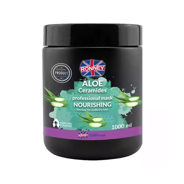 RONNEY Aloe Ceramides nawilżająca maska do włosów suchych i matowych 1000ml
