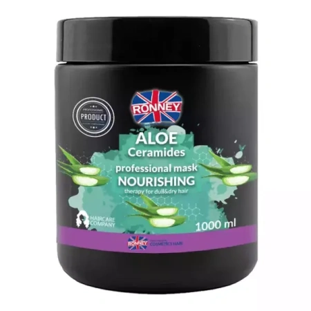 RONNEY Aloe Ceramides nawilżająca maska do włosów suchych i matowych 1000ml