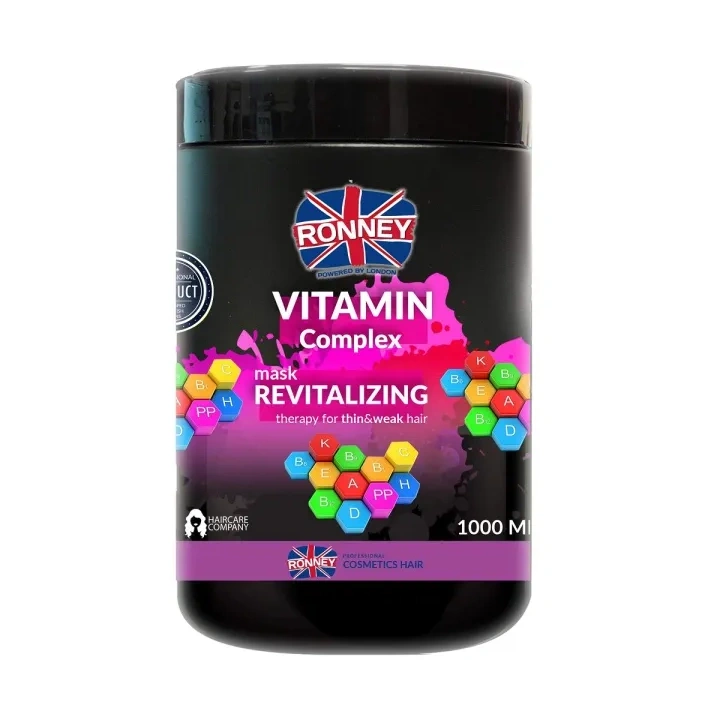 RONNEY Vitamin Complex rewitalizująca maska do włosów cienkich i osłabionych 1000ml
