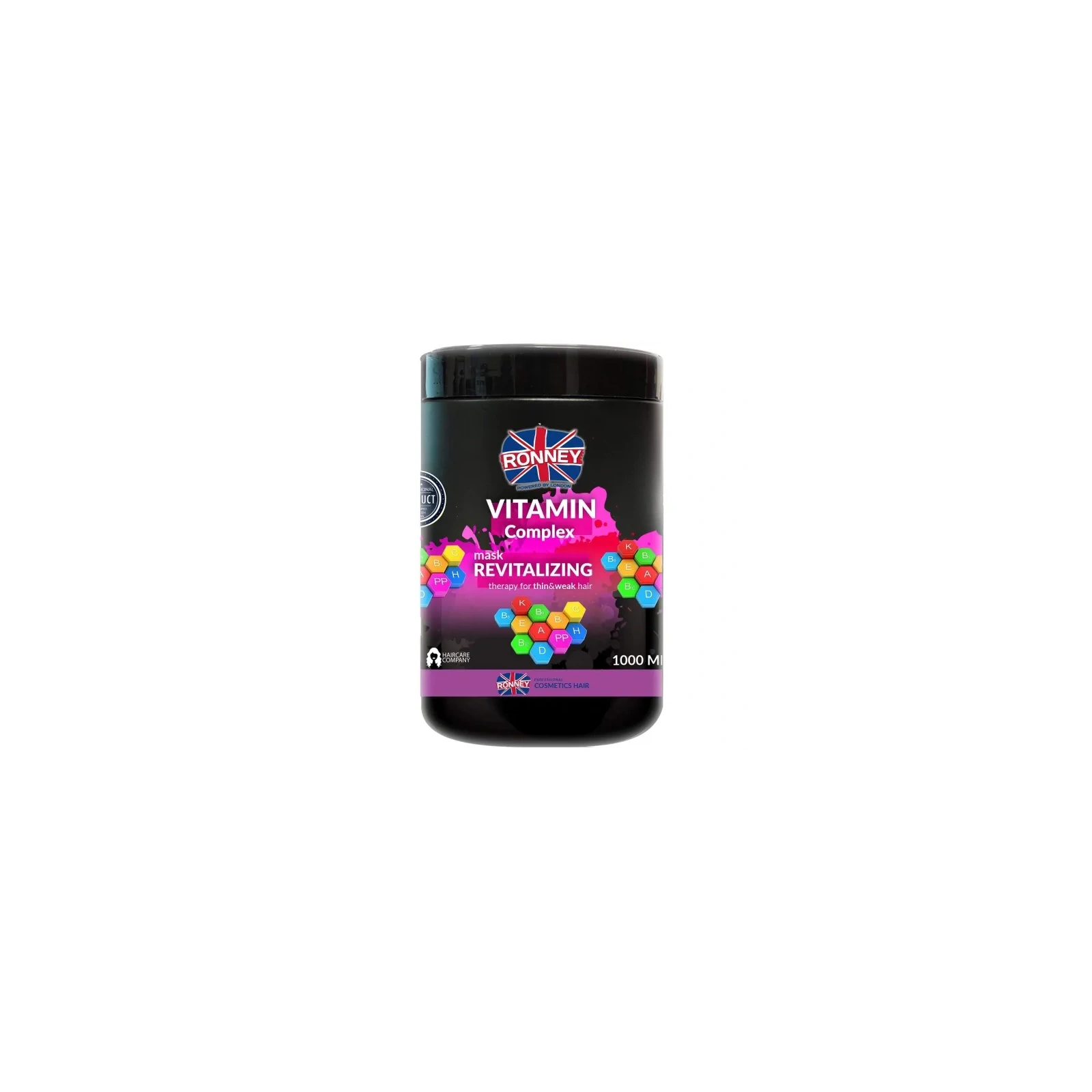 RONNEY Vitamin Complex rewitalizująca maska do włosów cienkich i osłabionych 1000ml