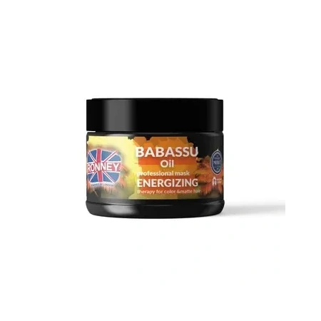 RONNEY Babassu Oil enegretyzująca maska do włosów farbowanych 300ml