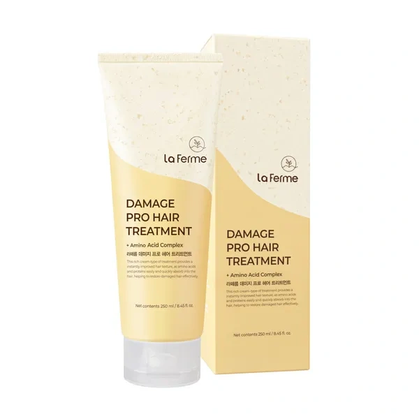 La Ferme LA FERME Damage Pro Hair Treatment maska do włosów regenerująco-nawilżająca 250ml — Składniki i ocena