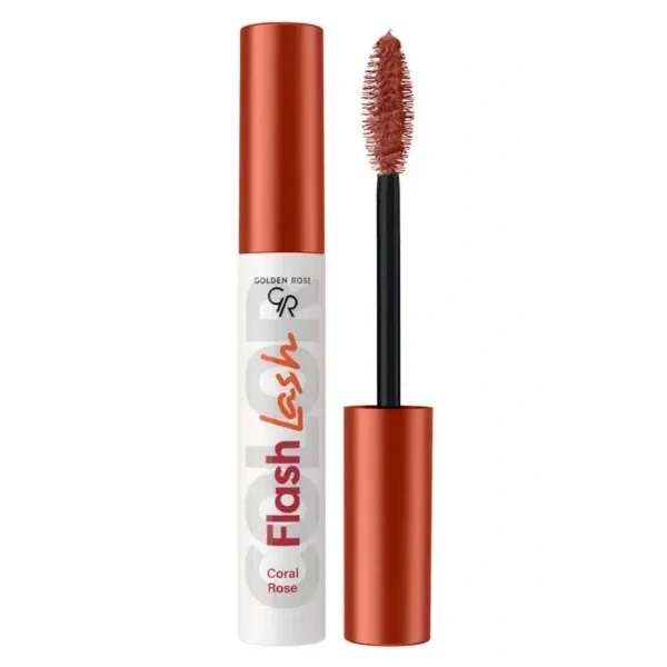 GOLDEN ROSE Flash Lash Colered kolorowa mascara 06 Coral Rose 9ml 