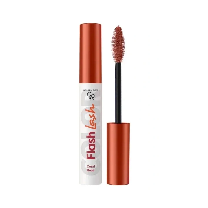 GOLDEN ROSE Flash Lash Colered kolorowa mascara 06 Coral Rose 9ml 