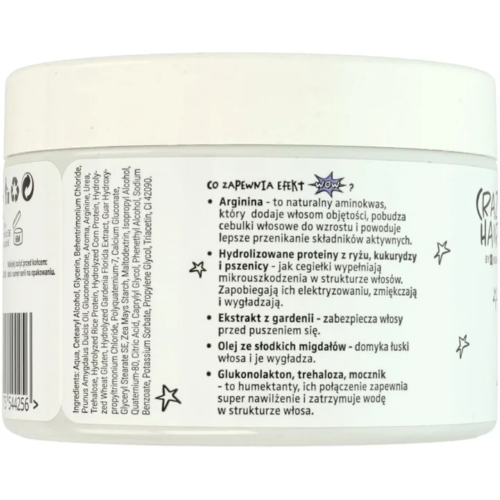 HISKIN Crazy Hair nocna maska do włosów regenerująca Jagoda 300ml 
