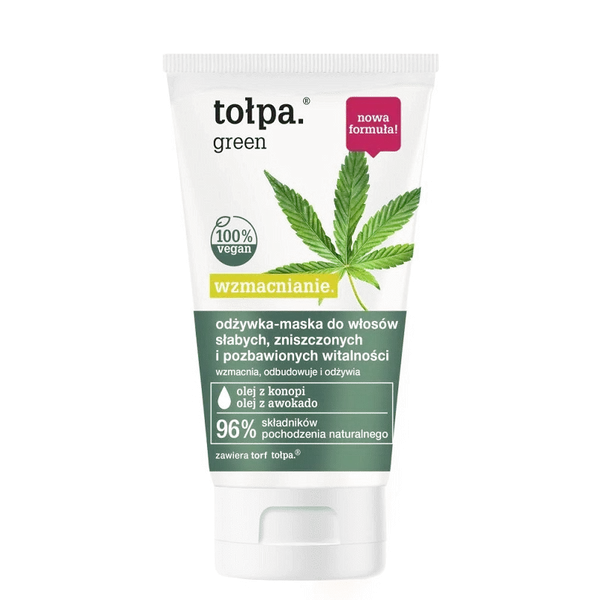 TOŁPA Green Wzmacnianie odżywka-maska do włosów słabych zniszczonych 150ml 