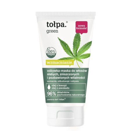 TOŁPA Green Wzmacnianie odżywka-maska do włosów słabych zniszczonych 150ml 