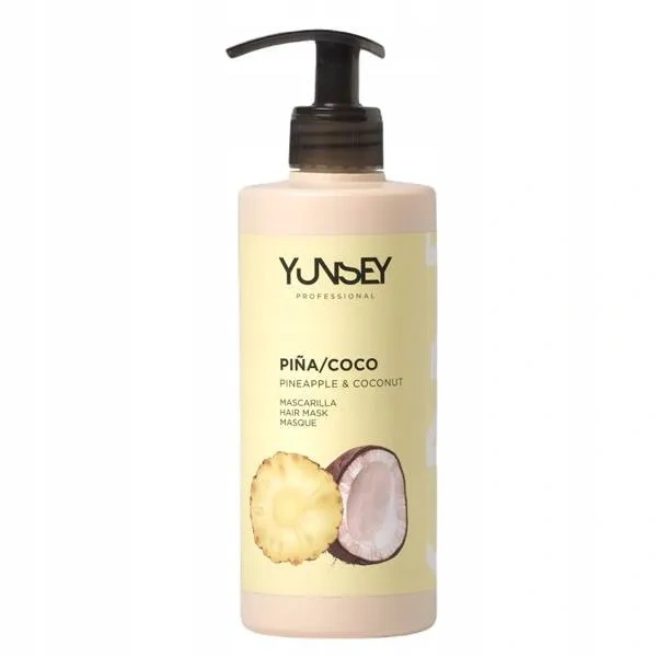 YUNSEI Professional maska do włosów o zapachu Ananasa i Kokosa 400g