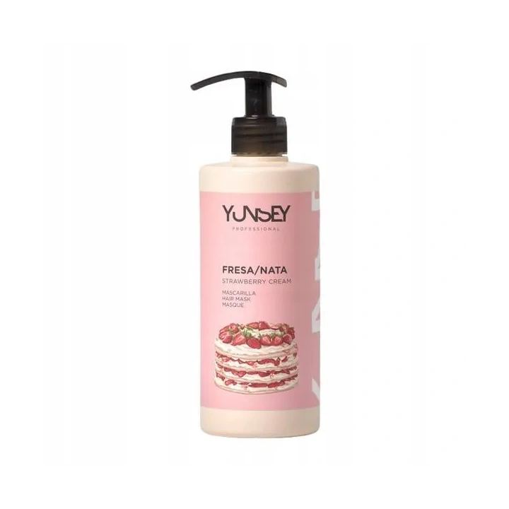 YUNSEI Professional maska do włosów o zapachu Kremu Truskawkowego 400g 