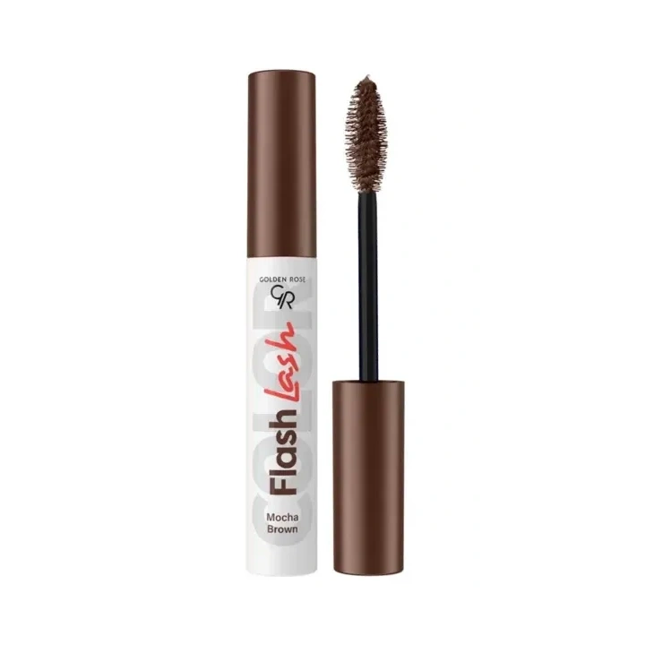 GOLDEN ROSE Flash Lash Colered kolorowa mascara 08 Mocha Brown 9ml 