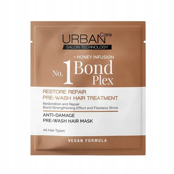 Urban Care URBAN CARE Bond Plex Restore Repair maska do włosów przed myciem No:1 150ml — Składniki i ocena