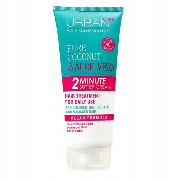 URBAN CARE Pure Coconut & Aloe Vera maska do włosów 2 minutowa 200ml 