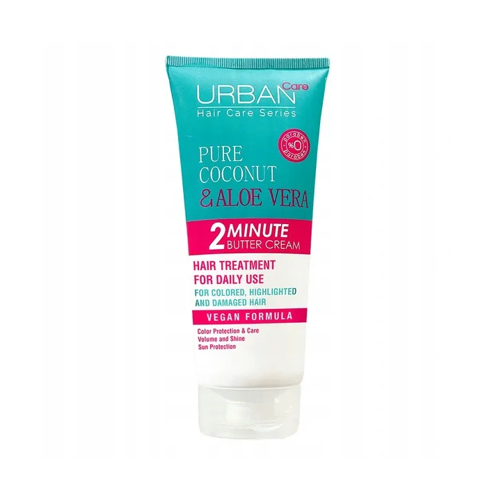 URBAN CARE Pure Coconut & Aloe Vera maska do włosów 2 minutowa 200ml 