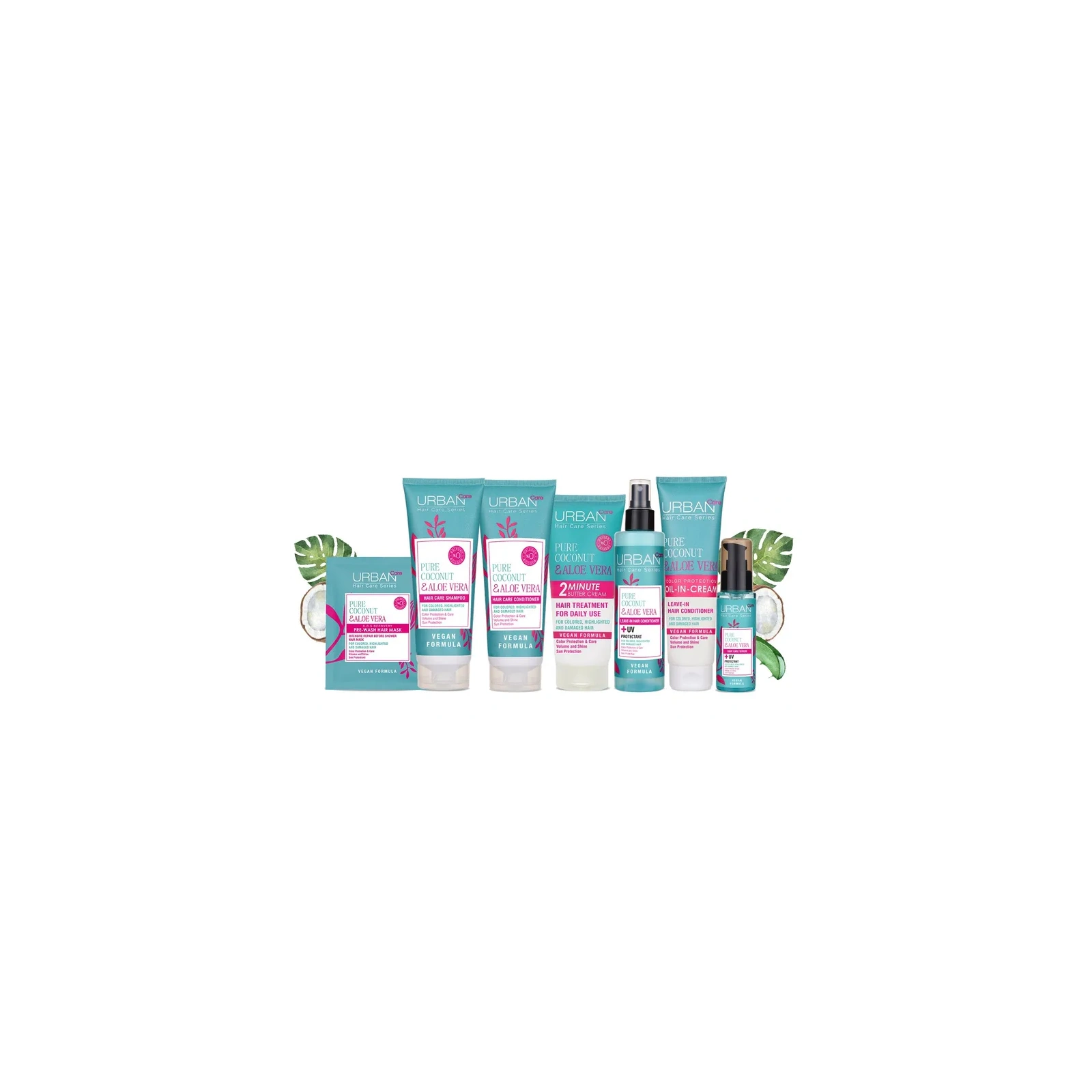 URBAN CARE Pure Coconut & Aloe Vera maska do włosów 2 minutowa 200ml 