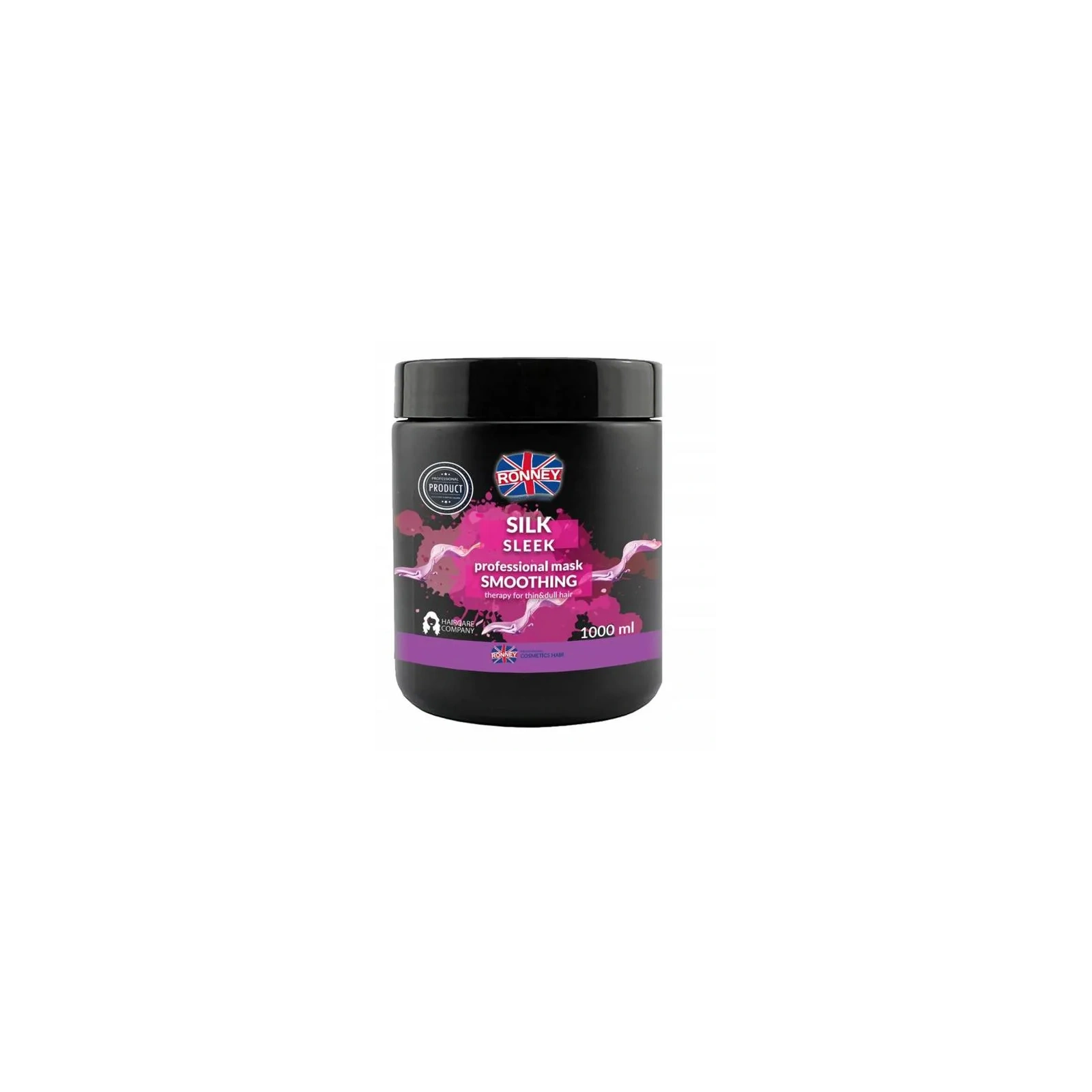 RONNEY Silk Sleek wygładzająca maska do włosów cienkich i matowych 1000ml