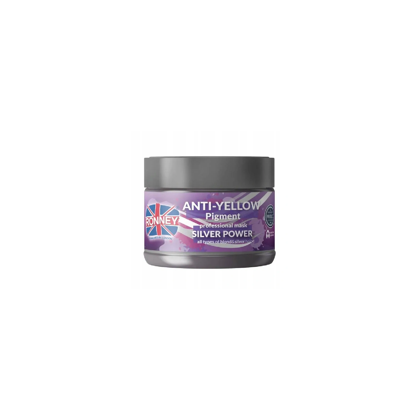 RONNEY Anti Yellow Pigment maska do włosów Silver 300ml