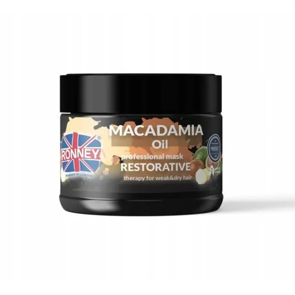 RONNEY Macadamia Oil wzmacniająca maska do włosów suchych i łamliwych 300ml