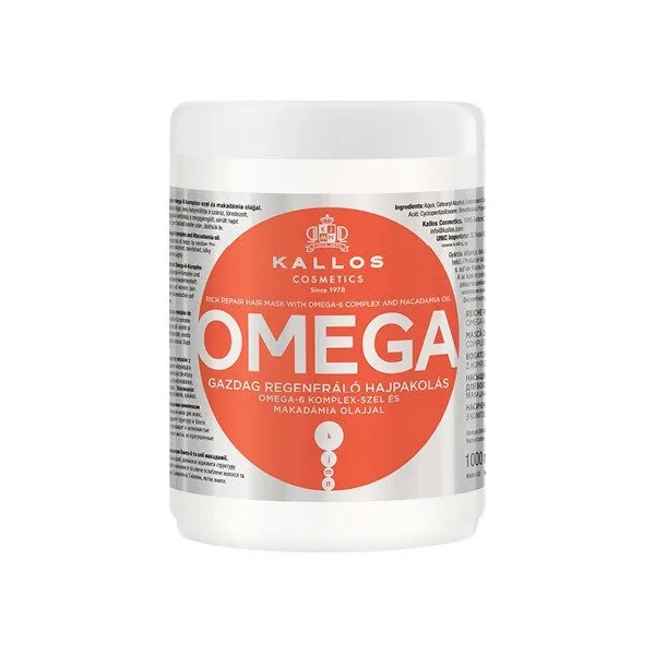 KALLOS Omega maska do włosów 1000ml
