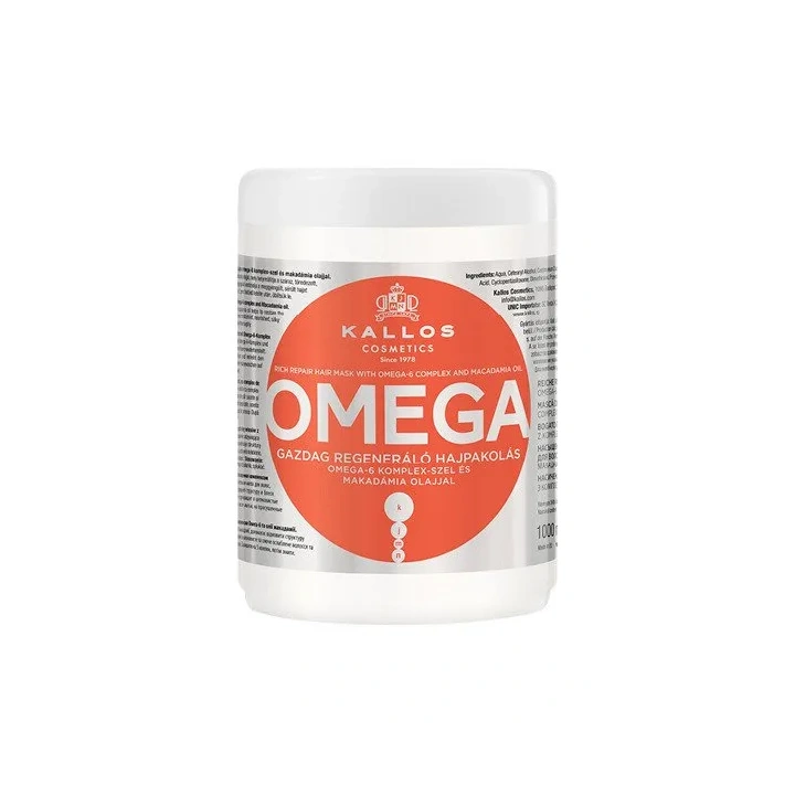 KALLOS Omega maska do włosów 1000ml