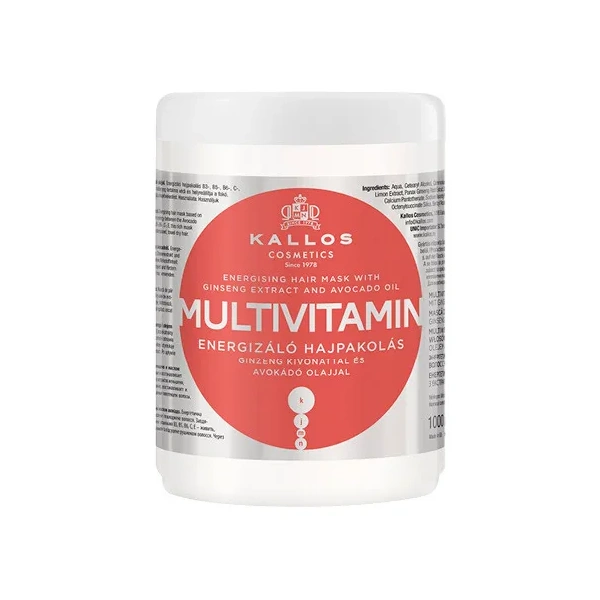 KALLOS Multivitamin maska do włosów 1000ml
