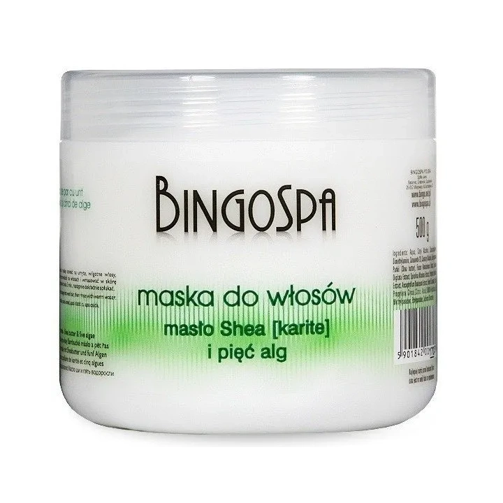 BINGOSPA maska do włosów Masło shea i pięć alg 500g