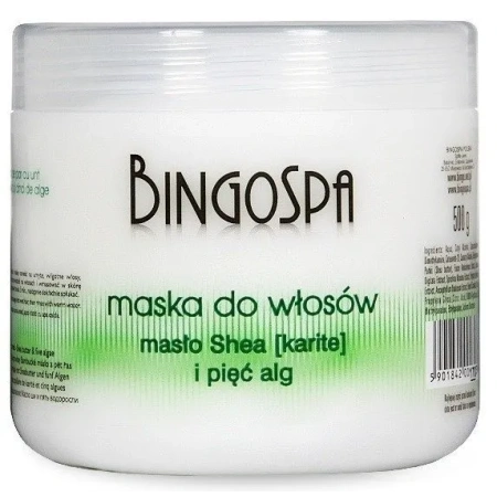 BINGOSPA maska do włosów Masło shea i pięć alg 500g