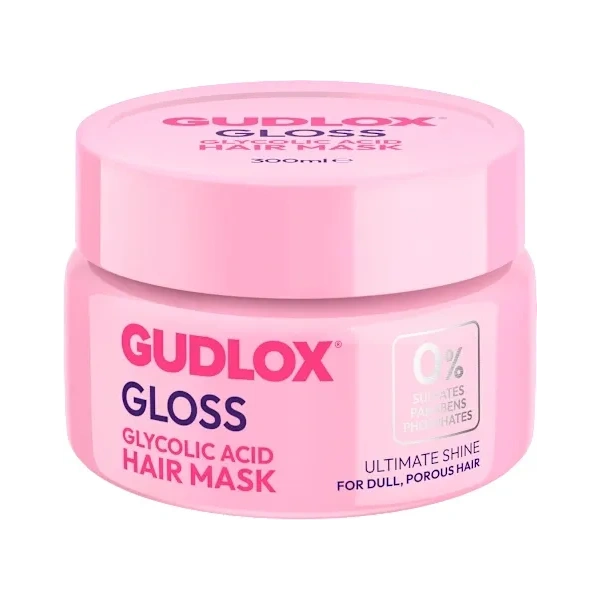 Gudlox GUDLOX Gloss Glycolic Acid maska do włosów nadająca połysk 300ml — Składniki i ocena