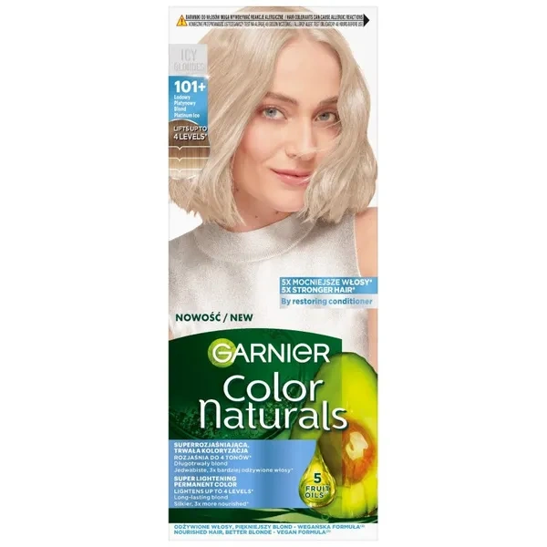 GARNIER Color Naturals Creme farba do włosów 101+ Lodowy Platynowy Blond
