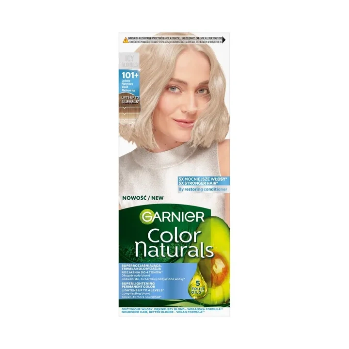 GARNIER Color Naturals Creme farba do włosów 101+ Lodowy Platynowy Blond