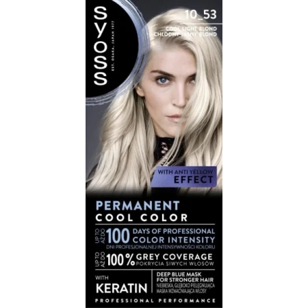 SYOSS Professional farba do włosów 10-53 Chłodny Jasny Blond 115