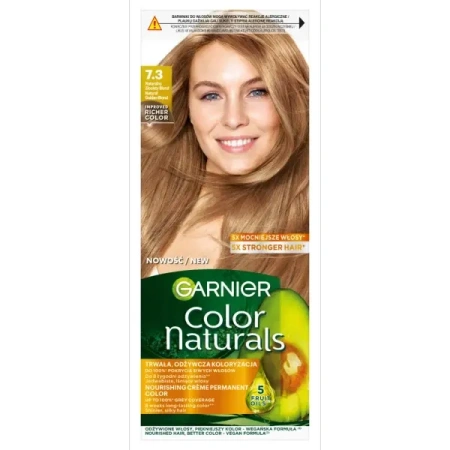 GARNIER Color Naturals Creme farba do włosów 7.3 Nauralny Złocisty Blond