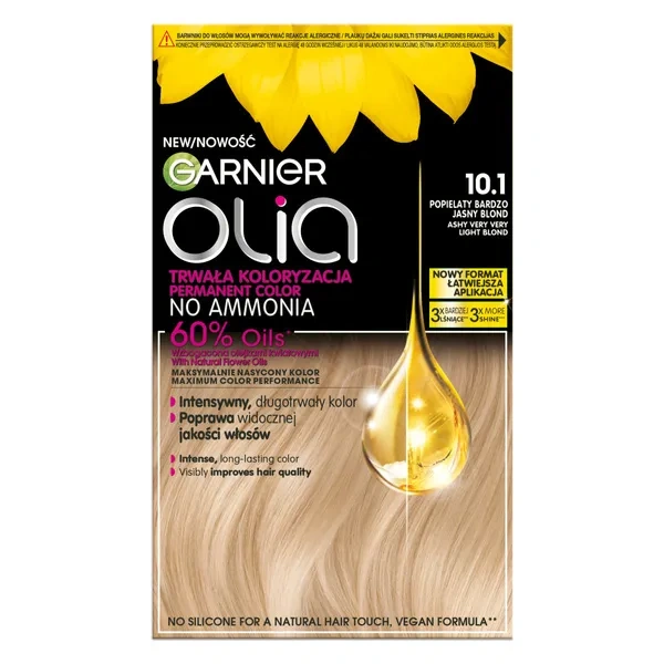GARNIER Olia New farba do włosów 10.1 Popielaty Bardzo Jasny Blond