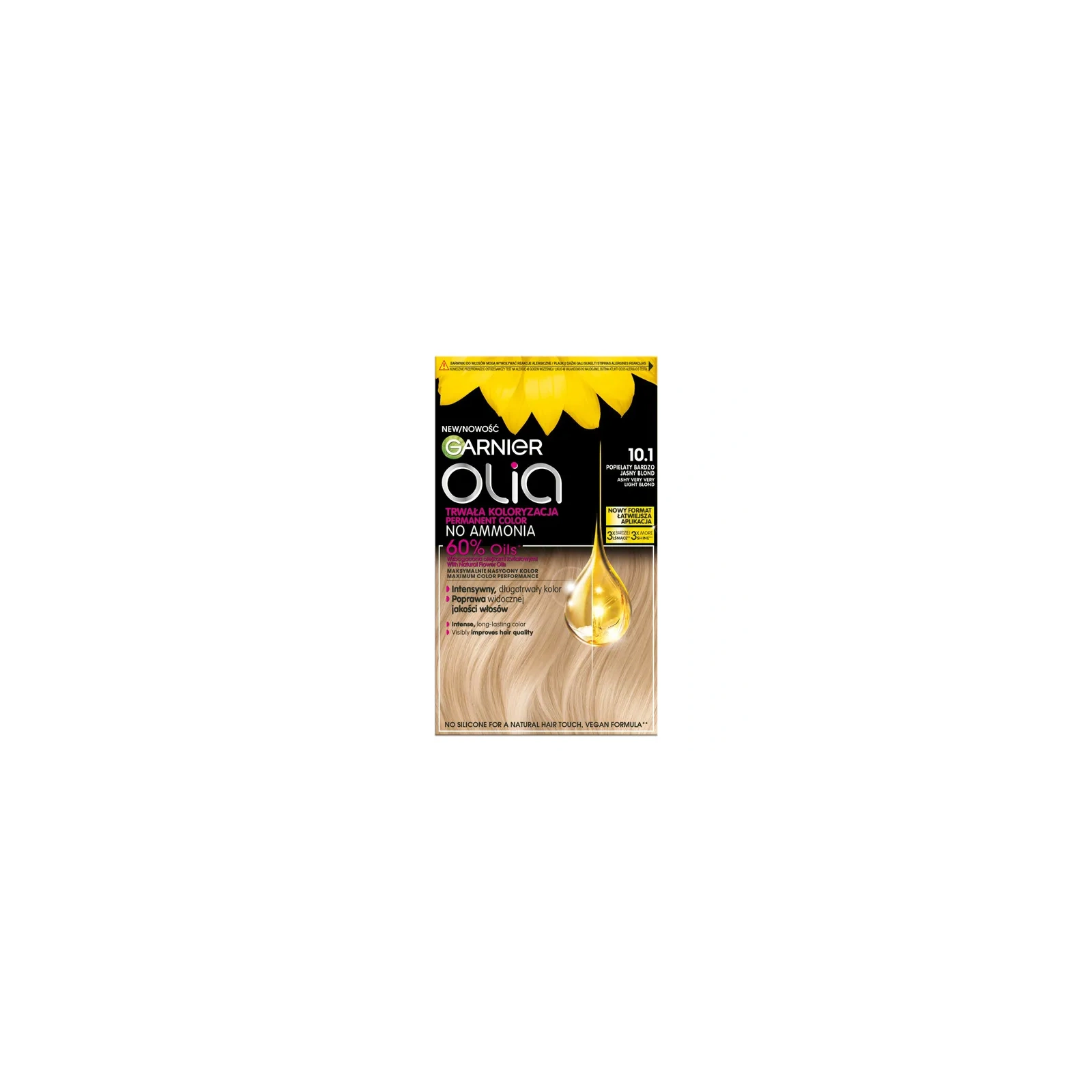 GARNIER Olia New farba do włosów 10.1 Popielaty Bardzo Jasny Blond 