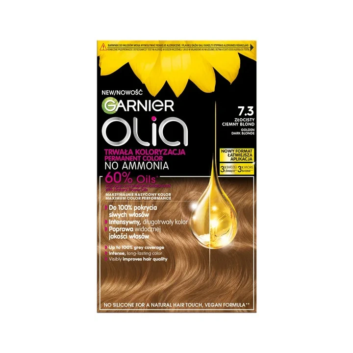 GARNIER Olia New farba do włosów 7.30 Złocisty Ciemny Blond 